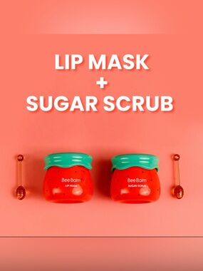 Bee Balm-Watermelon Lip Mask and Sugar Scrub Duo